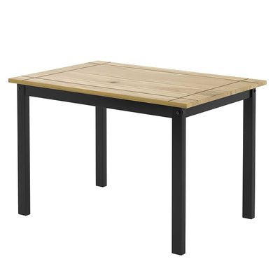 Comedor Madera Lucia Negro 4 Sillas