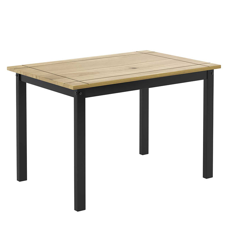 Comedor Madera Lucia Negro 4 Sillas