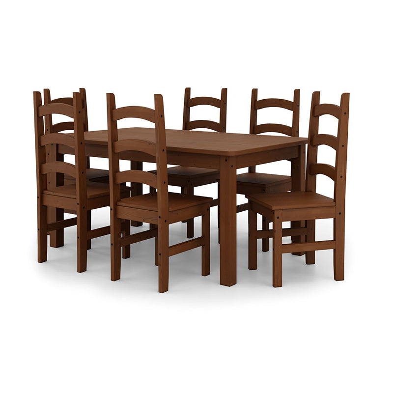 Comedor Madera Italia 6 Sillas