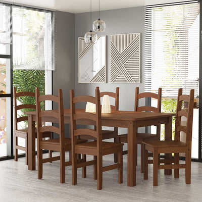 Comedor Madera Italia 6 Sillas