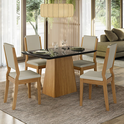 Comedor Barbi Carol Claro 4 Sillas
