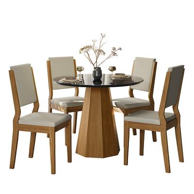 Comedor Isis Carol Claro 4 Sillas