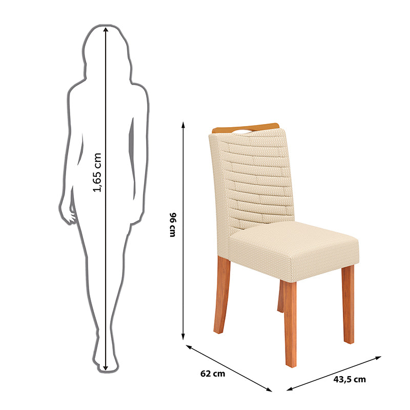 Comedor 170 Italia Julia 6 Sillas Negro