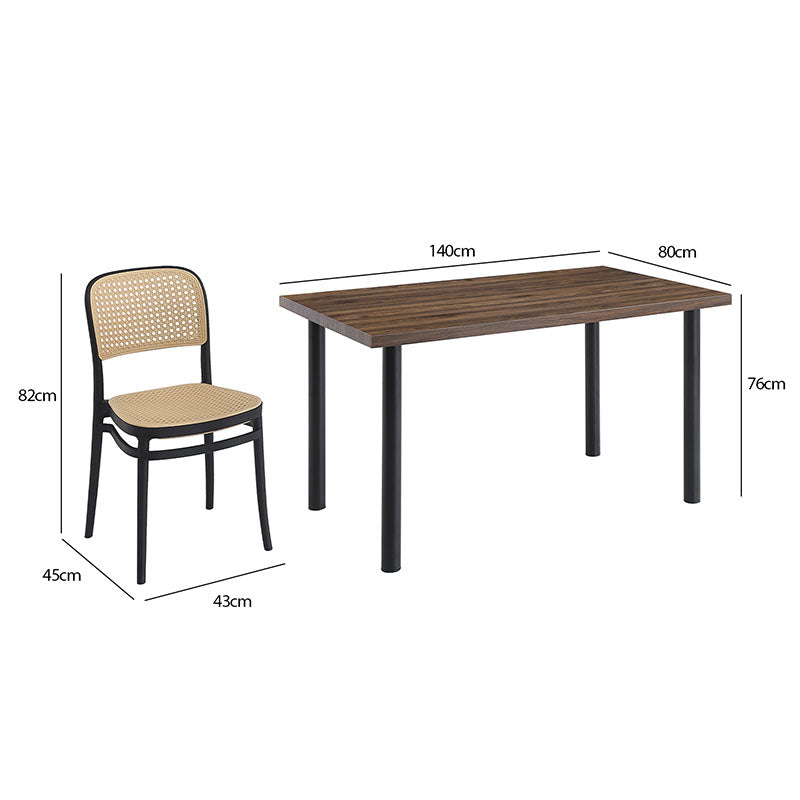Comedor Alma Duna 4 Sillas