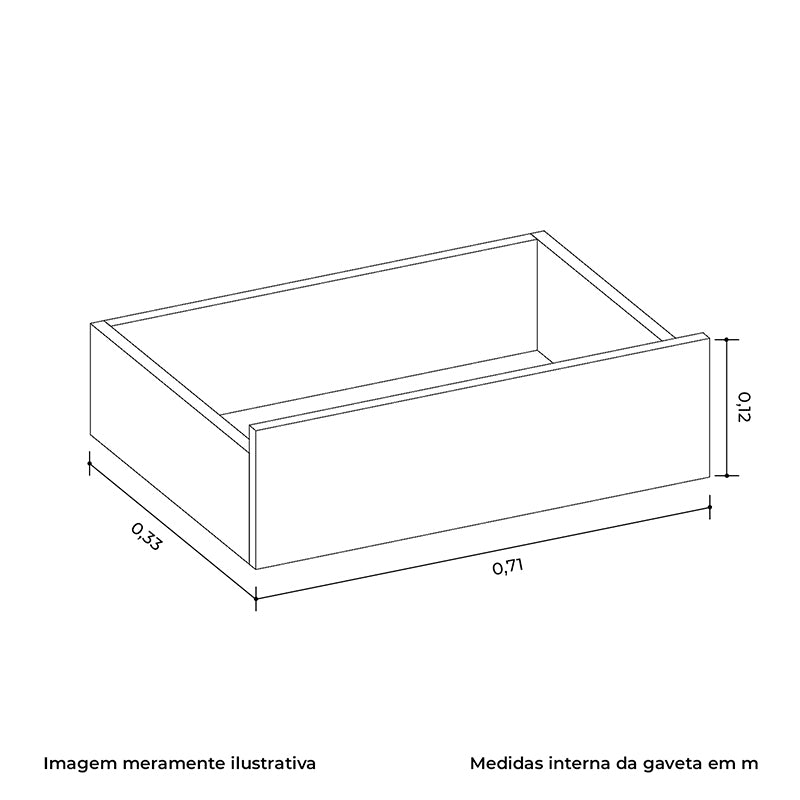 Cómoda Ipe Claro 1 Puerta Y 4 Cajones