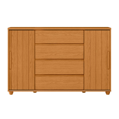 Cómoda Evidenza Rustic 2 Puertas 4 Cajones