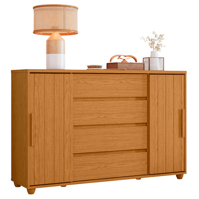 Cómoda Evidenza Rustic 2 Puertas 4 Cajones