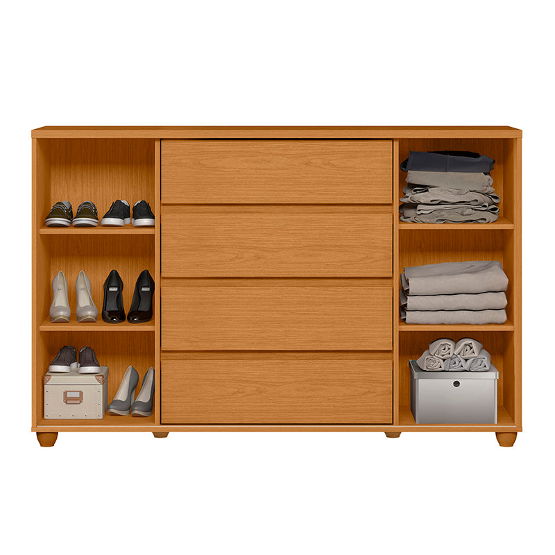 Cómoda Evidenza Rustic 2 Puertas 4 Cajones