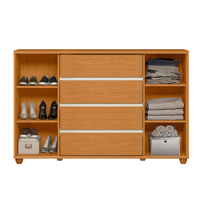 Cómoda Evidenza Rustic 2 Puertas 4 Cajones