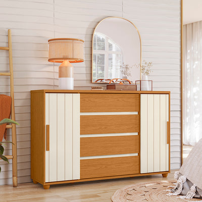 Cómoda Evidenza Rustic 2 Puertas 4 Cajones