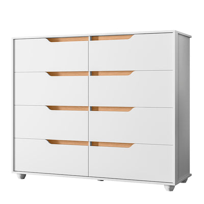 Cómoda Doble Evo Blanco 8 Cajones