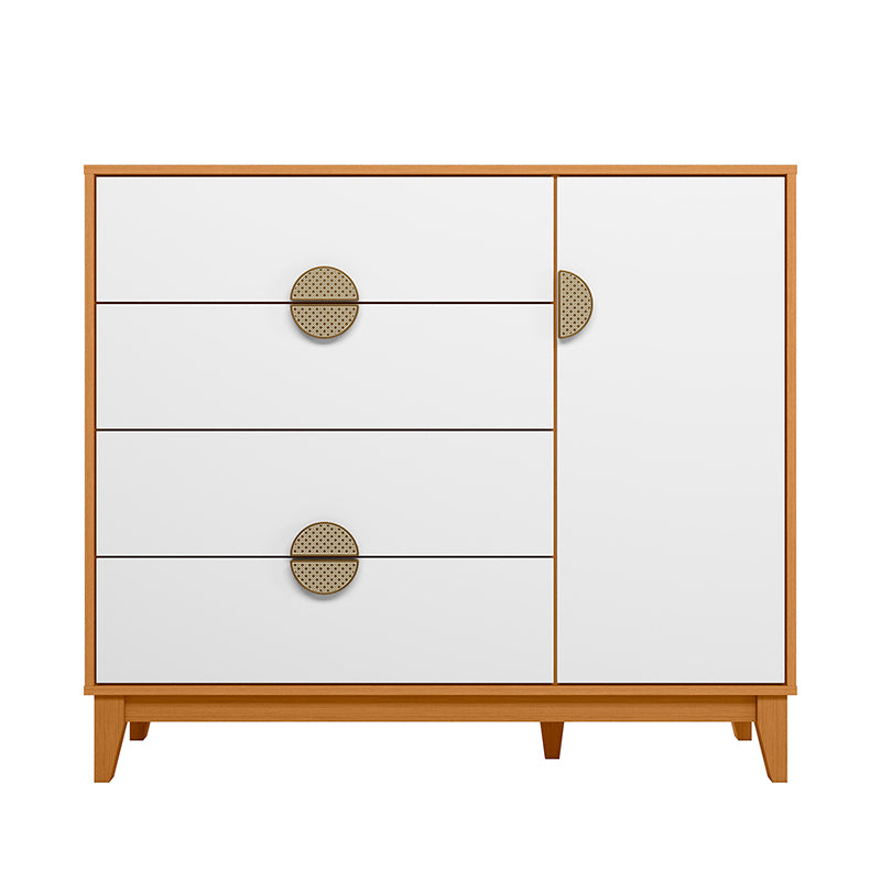 Cómoda Ipe 1 Puerta 4 Cajones