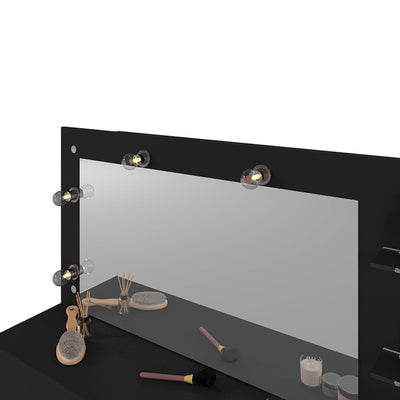 Tocador Aéreo Lumiere Negro 1 Cajón