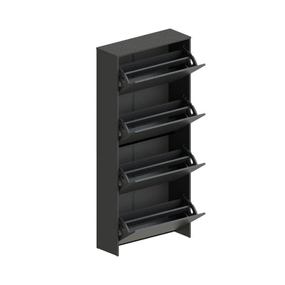 Zapatera Americana 4 Puertas Negro