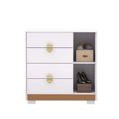 Cómoda Bella Blanca 4 Cajones 1 Puerta