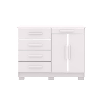 Cómoda Americana Blanca Multifuncional | 5 Cajones