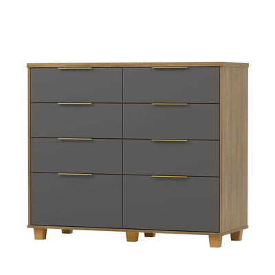 Cómoda Dubai Gris 8 Cajones
