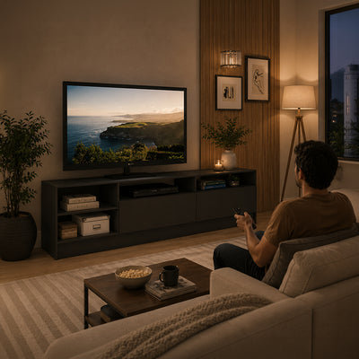 Rack TV Moyan Grafito Hasta TV de 75"