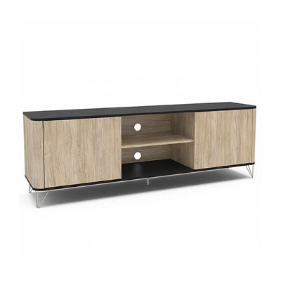 Rack TV Cartagen Rustic Oscuro 2 Puertas Hasta TV de [Pendiente]