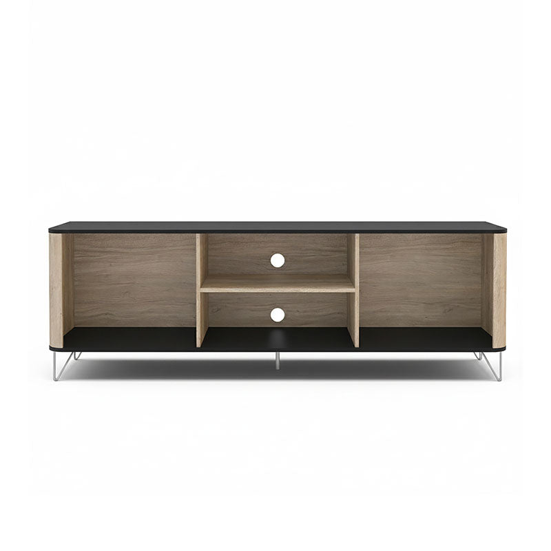 Rack TV Cartagen Rustic Oscuro 2 Puertas Hasta TV de [Pendiente]