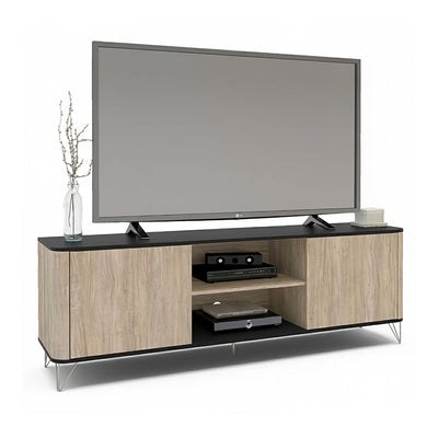 Rack TV Cartagen Rustic Oscuro 2 Puertas Hasta TV de [Pendiente]