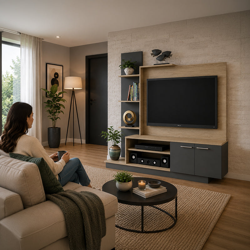 Home TV Reina Oscuro Hasta TV de 55"