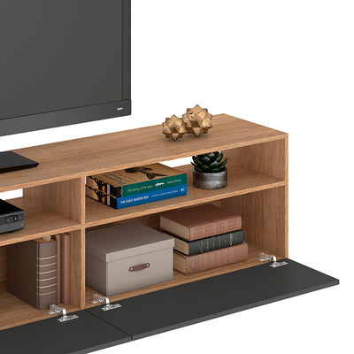 Rack TV Moyan Oscuro Hasta TV de 75"