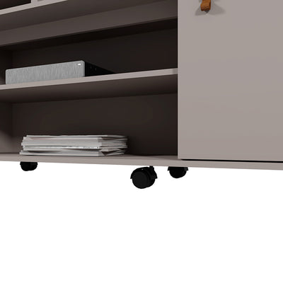 Rack TV Montana Gris Hasta TV de 75"