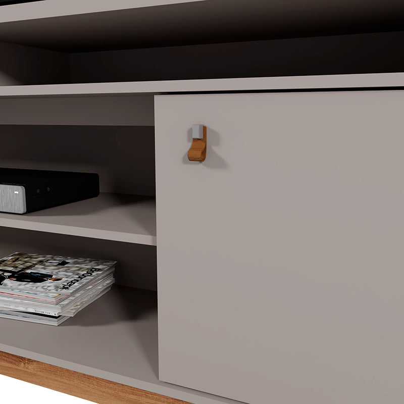 Rack TV Montana Gris Hasta TV de 75"