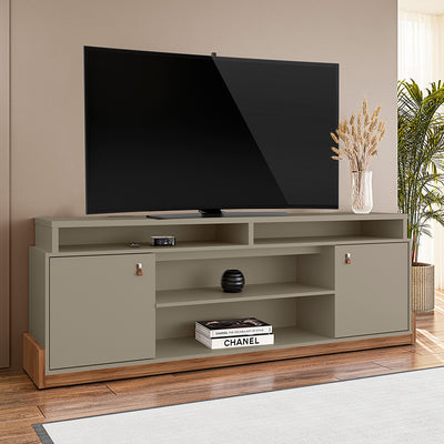 Rack TV Montana Gris Hasta TV de 75"