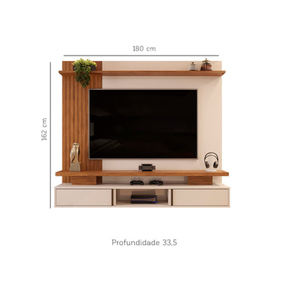 Panel TV Leoni Beige Hasta TV de 65"