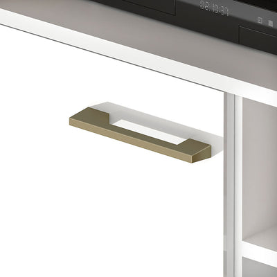 Rack Tv Hera 1P 1C Cafe con Blanco