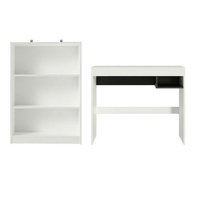Escritorio + Estante Rubi Blanco