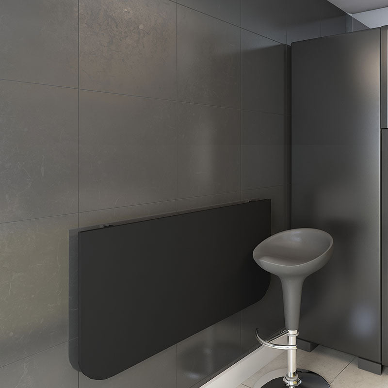 Escritorio Pegable De Pared Negro