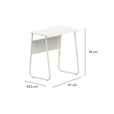 Escritorio Compacto Metalico Blanco