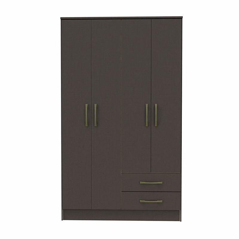 Clóset Pequim Oscuro 4 Puertas 2 Cajones