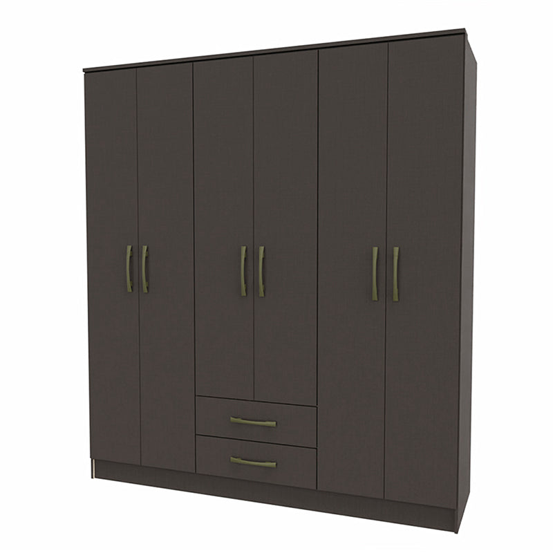 Set Closets 4 Puertas 2 Cajones + Clóset 6 Puertas 2 Cajones Negro