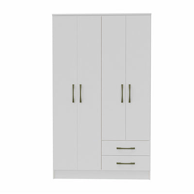 Clóset Pequim Claro 4 Puertas 2 Cajones