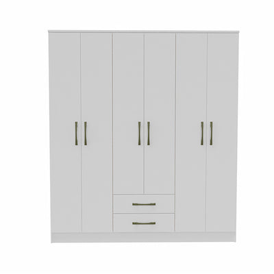 Clóset Pequim Ligth 6 Puertas 2 Cajones