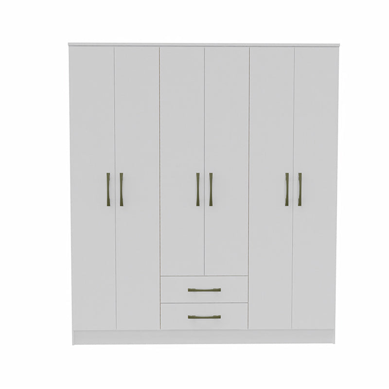 Clóset Pequim Ligth 6 Puertas 2 Cajones
