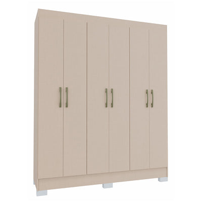 Clóset Roma Creme 6 Puertas