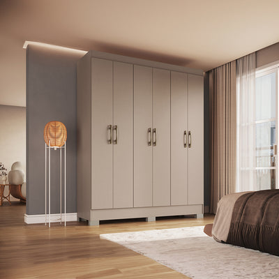Clóset Roma Creme 6 Puertas