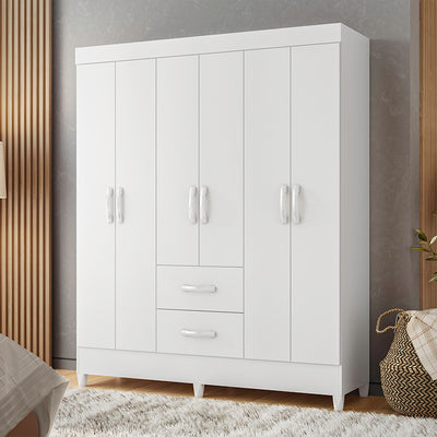 Clóset 6 Puertas Mobi Blanco