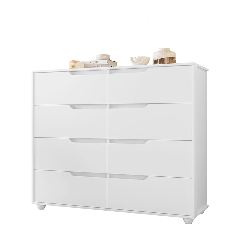 Set Clóset 4 Puertas 2 Cajones + Cómoda 8 Cajones Blanco