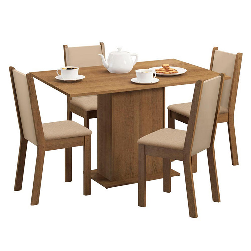 Comedor Celine Leone 4 Sillas