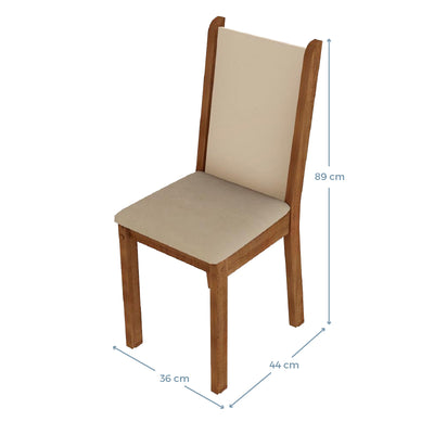 Comedor Celine Leone 4 Sillas