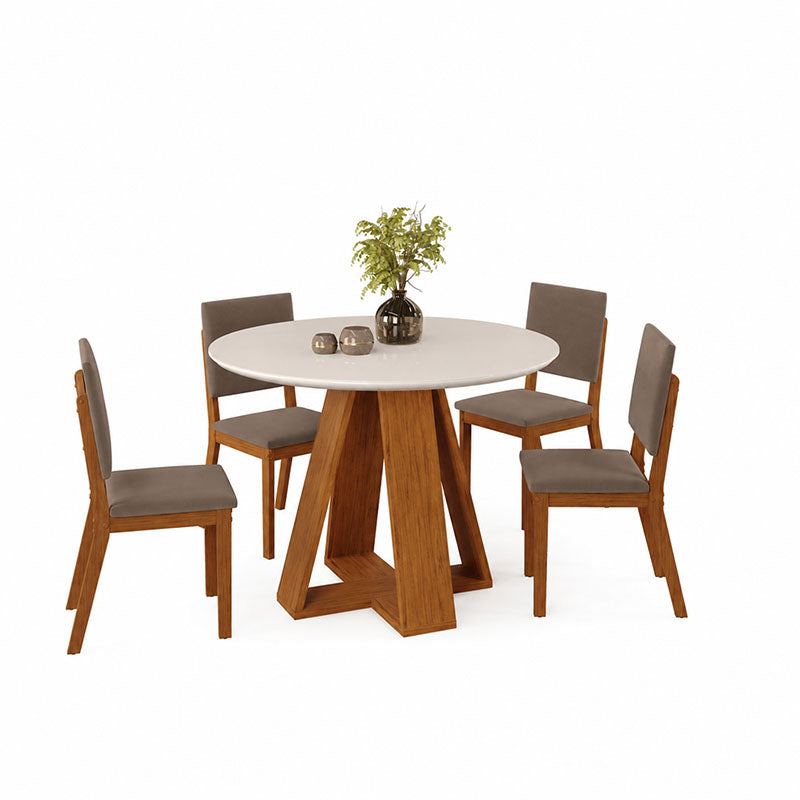 Comedor Celeste Talia 4 Sillas