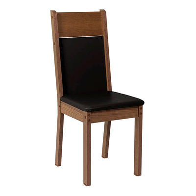 Comedor Lola Nelly 4 Sillas Negro (136x75x76 Cm)