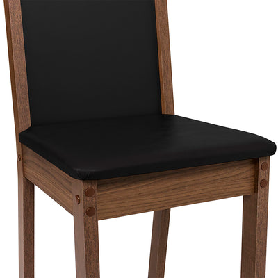 Comedor Lola Nelly 4 Sillas Negro (136x75x76 Cm)