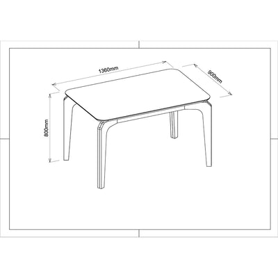 Mesa De Comedor Rouge 136